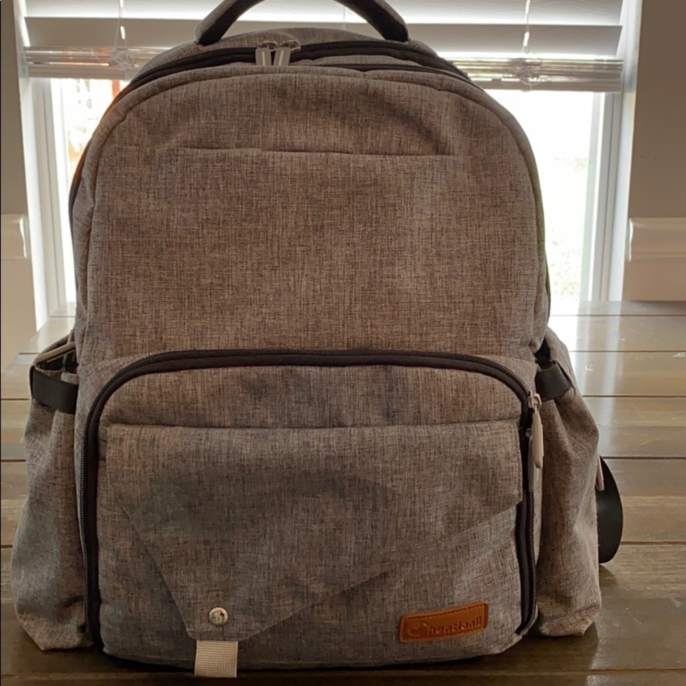 Grey/Black Diaper Bag/Backpack